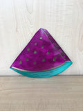 Watermelon Metal Wall Art with 14ga Steel, Two-Tone Translucent Powder Coat