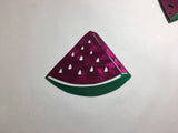 Watermelon Metal Wall Art with 14ga Steel, Two-Tone Translucent Powder Coat