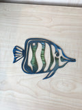 Tropical Fish Metal Multi-Color Wall Art, You Choose Any 2 Colors