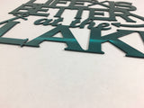 Life is Better at the Lake Powder Coated Metal Wall Art