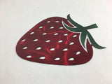 Strawberry Metal Wall Art with Two-Tone Translucent Powder Coat