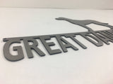 Great Dane On Duty Metal Wall Art Dog Sign