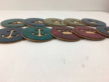 Beach Nautical 4" Steel & Cork Coaster with Powder Coat | Anchor, Crab, Whale, Starfish, Boat, Octopus