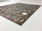 Deck Rules Metal Outdoor Sign