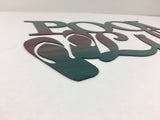 Pool Life Metal Wall Art With Flip Flops or Hibiscus Flower