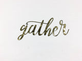 Gather Metal Wall Art with Marble Grind and Powder Coat Finish