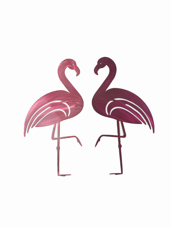 Flamingo Metal Wall Art