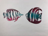 Tropical Fish Metal Multi-Color Wall Art, You Choose Any 2 Colors