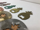 Pineapple Steel & Cork Coaster or Bottle Opener