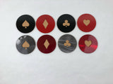 Casino 4" Steel & Cork Coaster with Powder Coat