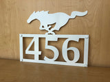 Custom Dog Silhouette Address Sign with Powder Coat