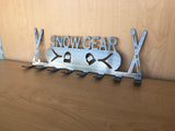 Snow Gear Metal Coat and Mountain Gear Organizer, Mounting Hardware Included