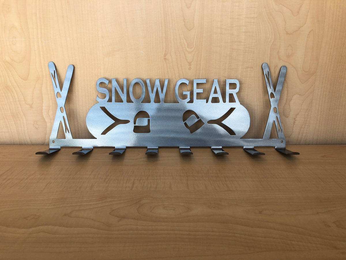 Snow Gear Metal Coat and Mountain Gear Organizer, Mounting Hardware Included
