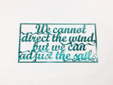 We Cannot Direct the Wind, But We Can Adjust the Sails