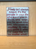 Family Inspirational Quote Metal Wall Art