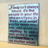Family Inspirational Quote Metal Wall Art
