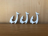 Fish Hook Bottle Opener with Powder Coat, Handmade, Magnetic or Keychain