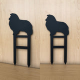 Sheltie Dog Metal Yard Stake