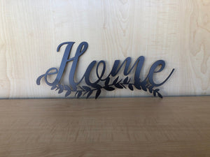 Home Metal Wall Art Sign with Powder Coat