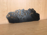 Organ Mountains Metal Wall Art with Powder Coat, New Mexico Mountain Range