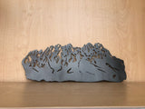 Organ Mountains Metal Wall Art with Powder Coat, New Mexico Mountain Range
