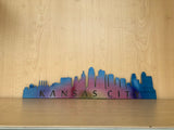 Kansas City Skyline Metal Wall Art with Powder Coat