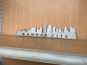 Kansas City Skyline Metal Wall Art with Powder Coat