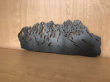 Organ Mountains Metal Wall Art with Powder Coat, New Mexico Mountain Range