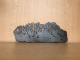 Organ Mountains Metal Wall Art with Powder Coat, New Mexico Mountain Range