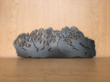 Organ Mountains Metal Wall Art with Powder Coat, New Mexico Mountain Range