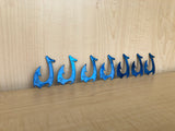 Fish Hook Bottle Opener with Powder Coat, Handmade, Magnetic or Keychain