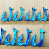 Fish Hook Bottle Opener with Powder Coat, Handmade, Magnetic or Keychain