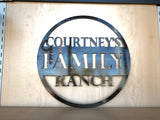 Personalized Family Farm Last Name Metal Wall Art