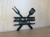 Personalized BBQ Grill Sign