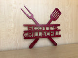 Personalized BBQ Grill Sign