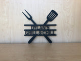 Personalized BBQ Grill Sign