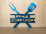 Personalized BBQ Grill Sign