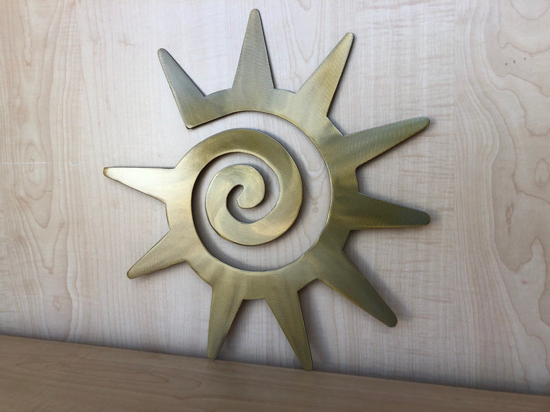 Kokopelli Metal Sun Wall Art Sign with Powder Coat